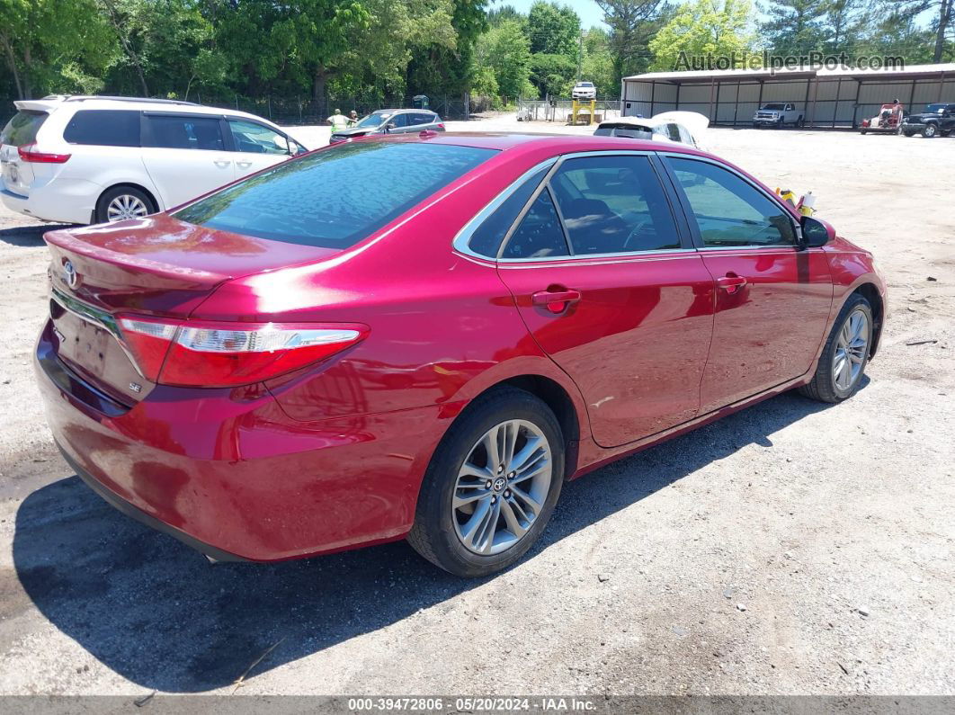 2016 Toyota Camry Se Красный vin: 4T1BF1FK8GU527448