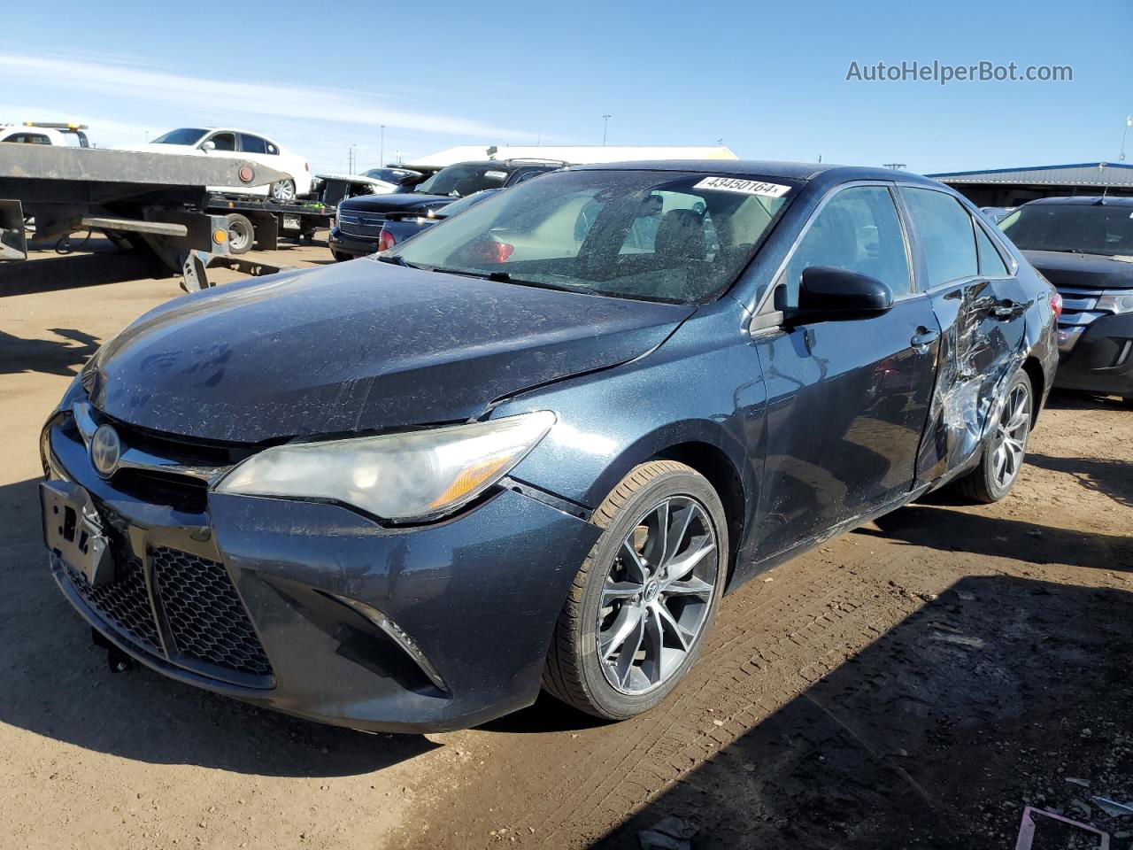 2016 Toyota Camry Le Синий vin: 4T1BF1FK8GU532326