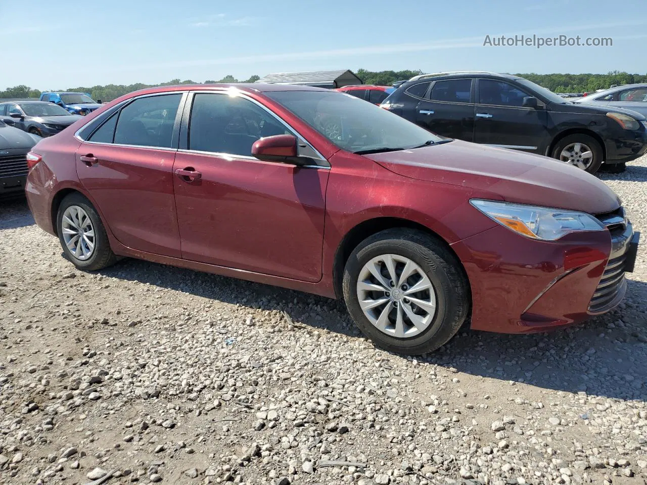 2016 Toyota Camry Le Red vin: 4T1BF1FK8GU560241