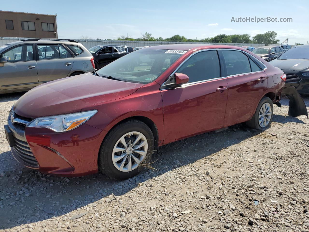 2016 Toyota Camry Le Red vin: 4T1BF1FK8GU560241