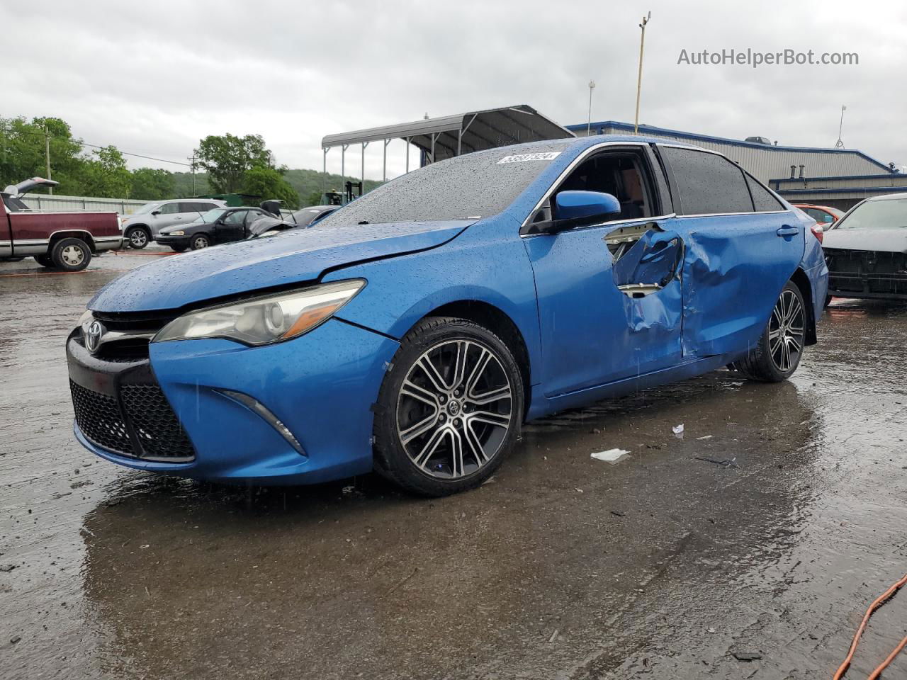 2016 Toyota Camry Le Blue vin: 4T1BF1FK8GU566833