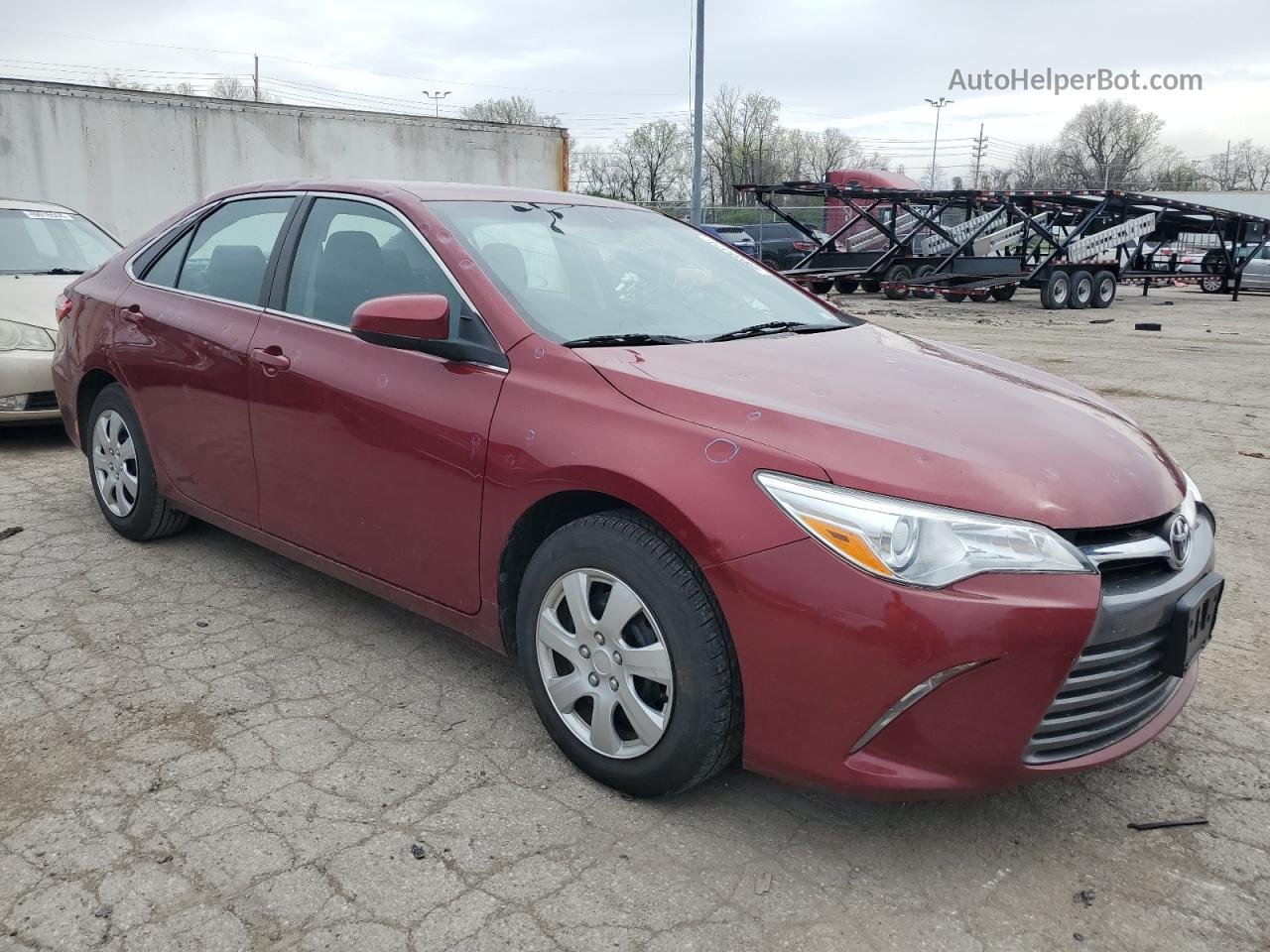 2016 Toyota Camry Le Бордовый vin: 4T1BF1FK8GU573832