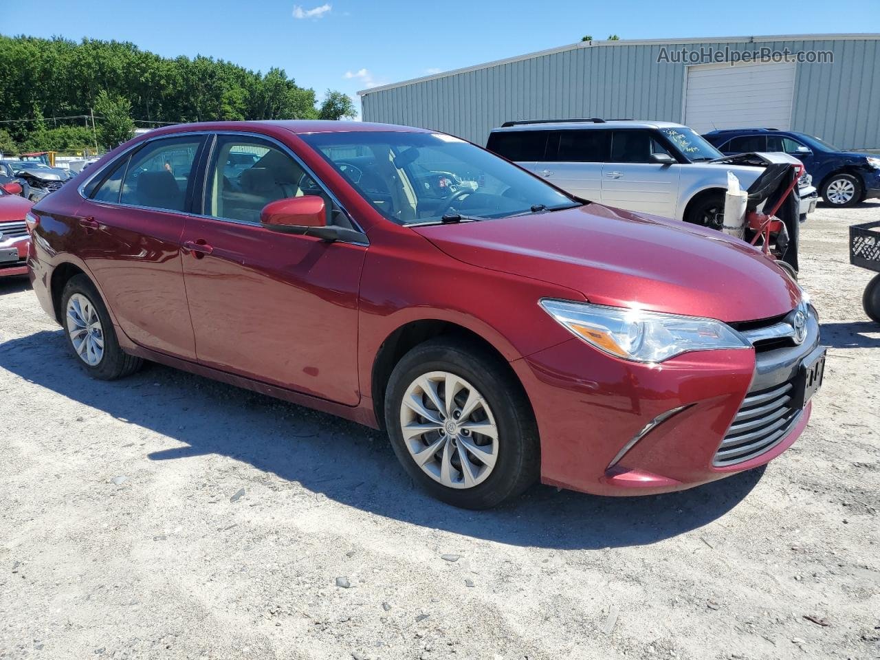 2016 Toyota Camry Le Red vin: 4T1BF1FK8GU590999