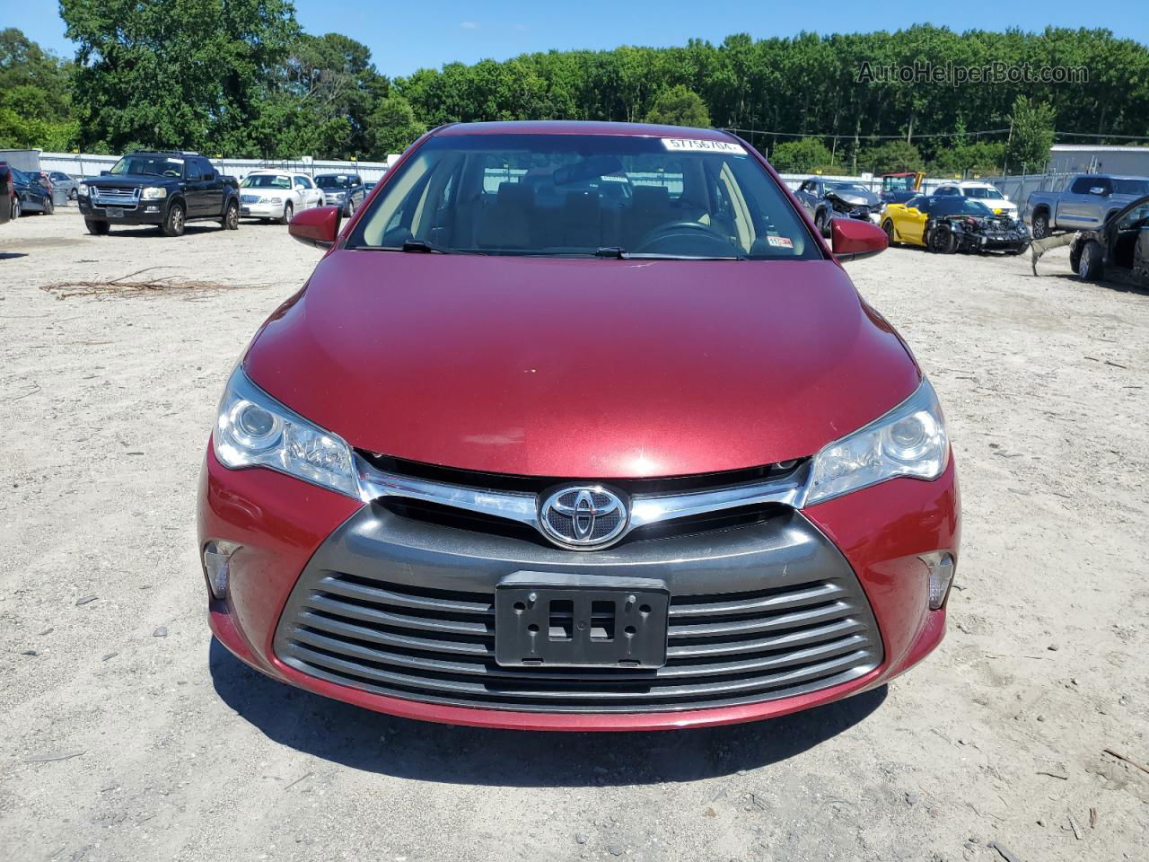 2016 Toyota Camry Le Red vin: 4T1BF1FK8GU590999