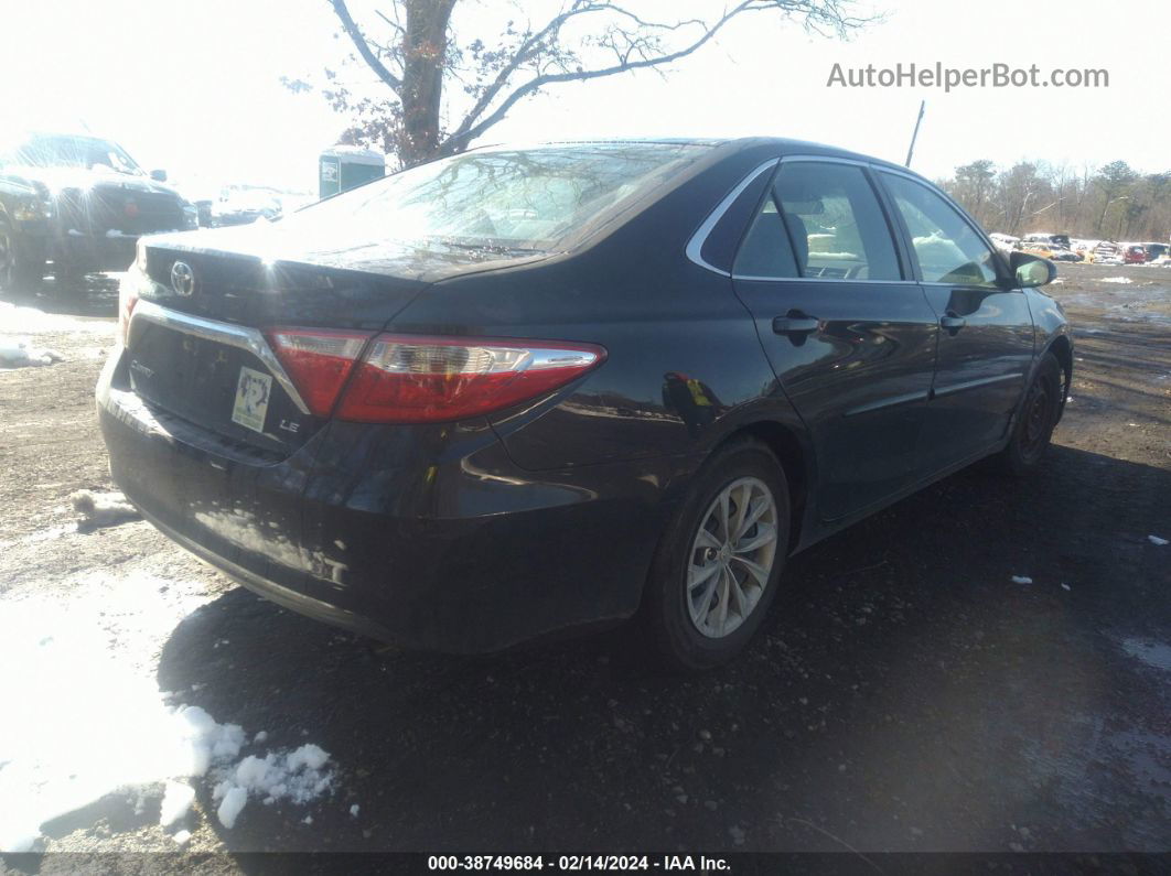 2017 Toyota Camry Le Черный vin: 4T1BF1FK8HU279185