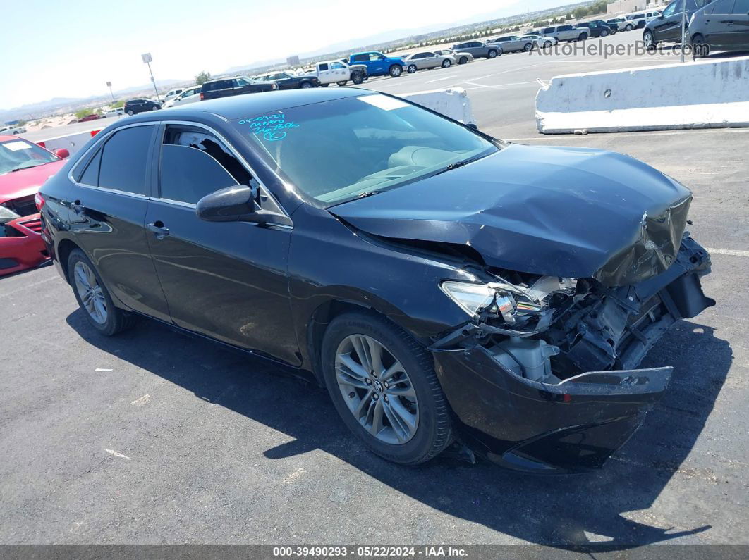 2017 Toyota Camry Se Black vin: 4T1BF1FK8HU334525