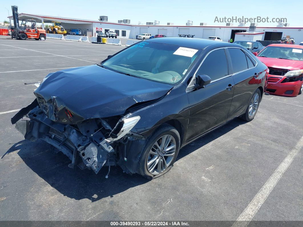 2017 Toyota Camry Se Black vin: 4T1BF1FK8HU334525