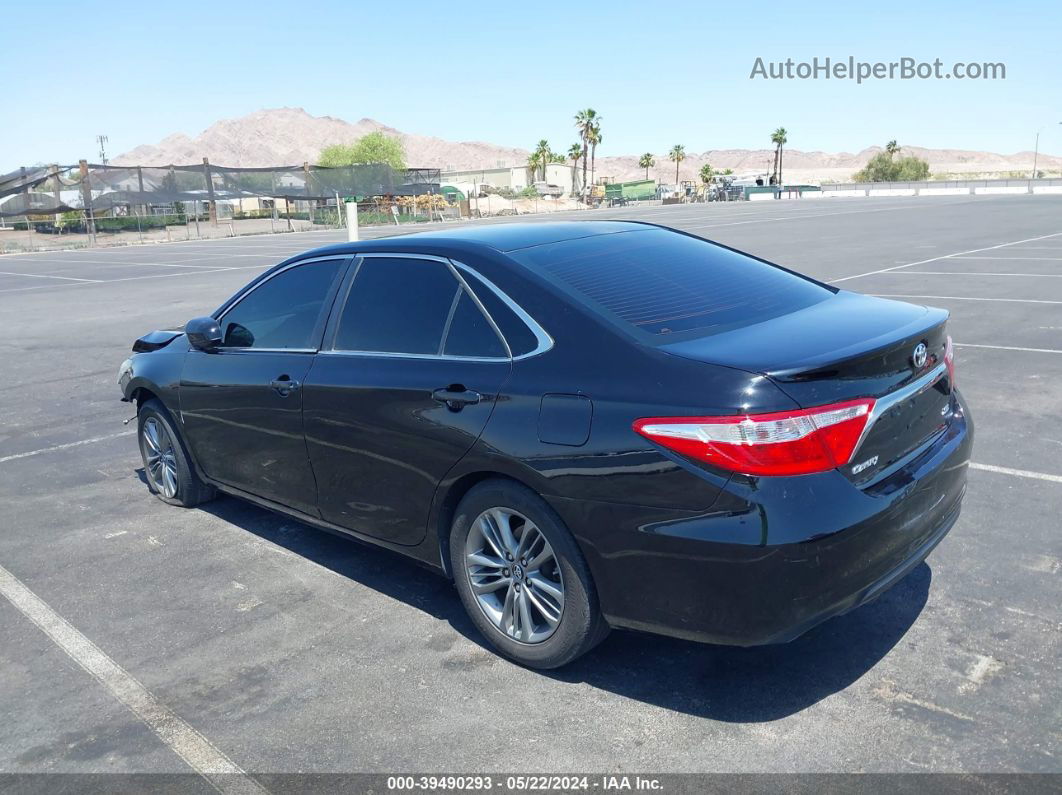 2017 Toyota Camry Se Black vin: 4T1BF1FK8HU334525