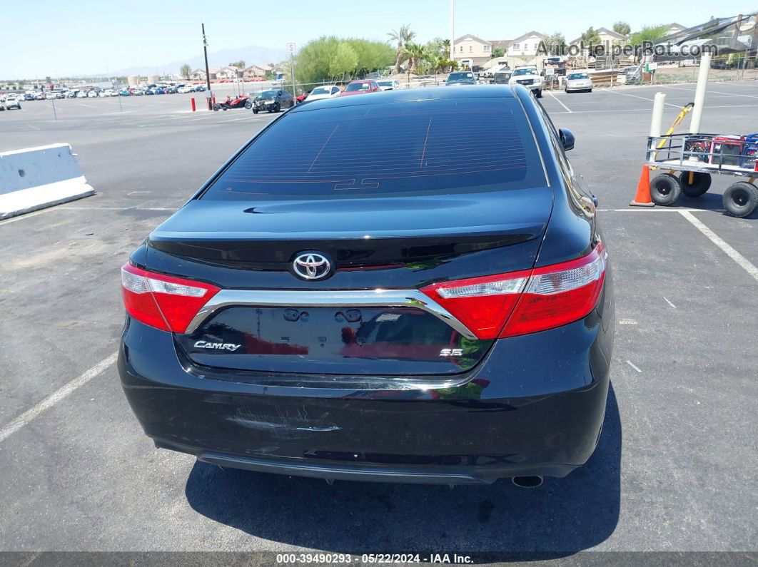 2017 Toyota Camry Se Black vin: 4T1BF1FK8HU334525