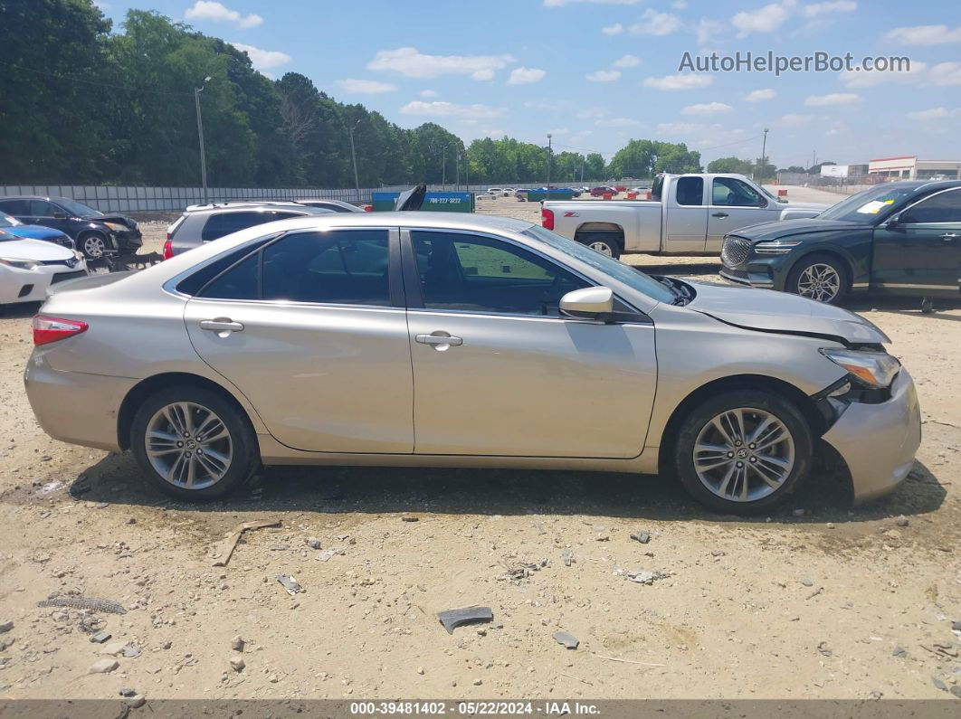 2017 Toyota Camry Se Beige vin: 4T1BF1FK8HU353642