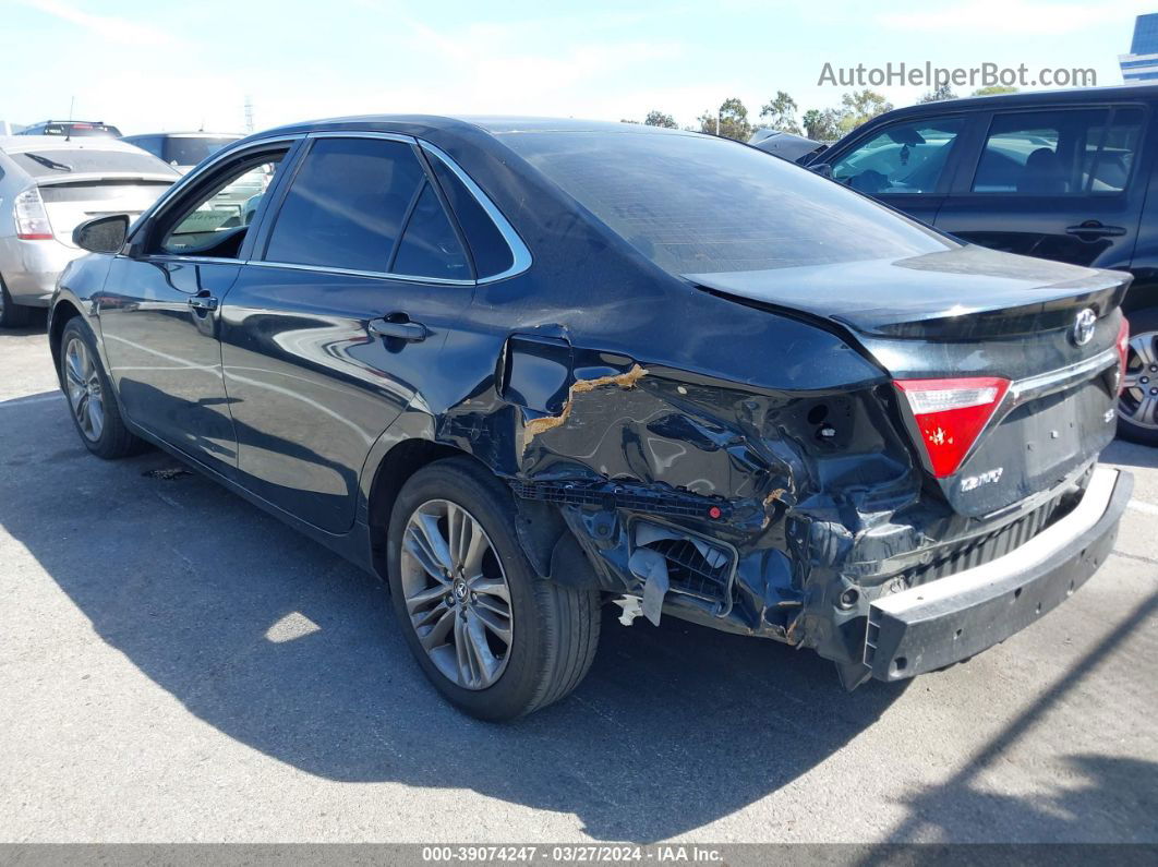 2017 Toyota Camry Se Black vin: 4T1BF1FK8HU378962