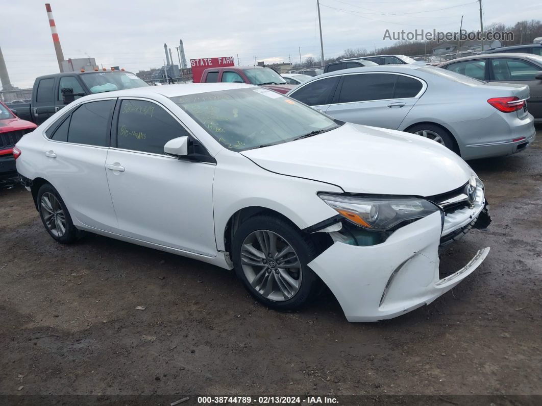 2017 Toyota Camry Se White vin: 4T1BF1FK8HU393199