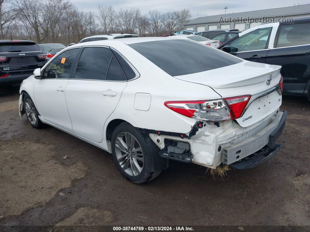 2017 Toyota Camry Se White vin: 4T1BF1FK8HU393199