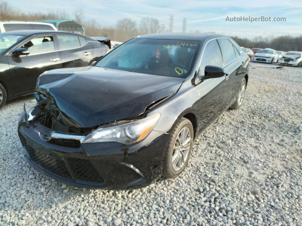 2017 Toyota Camry Le Черный vin: 4T1BF1FK8HU437721