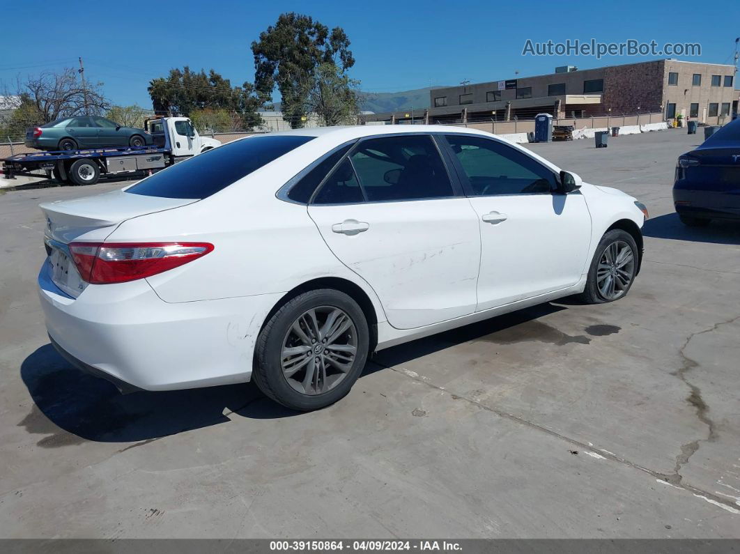 2017 Toyota Camry Se White vin: 4T1BF1FK8HU637658