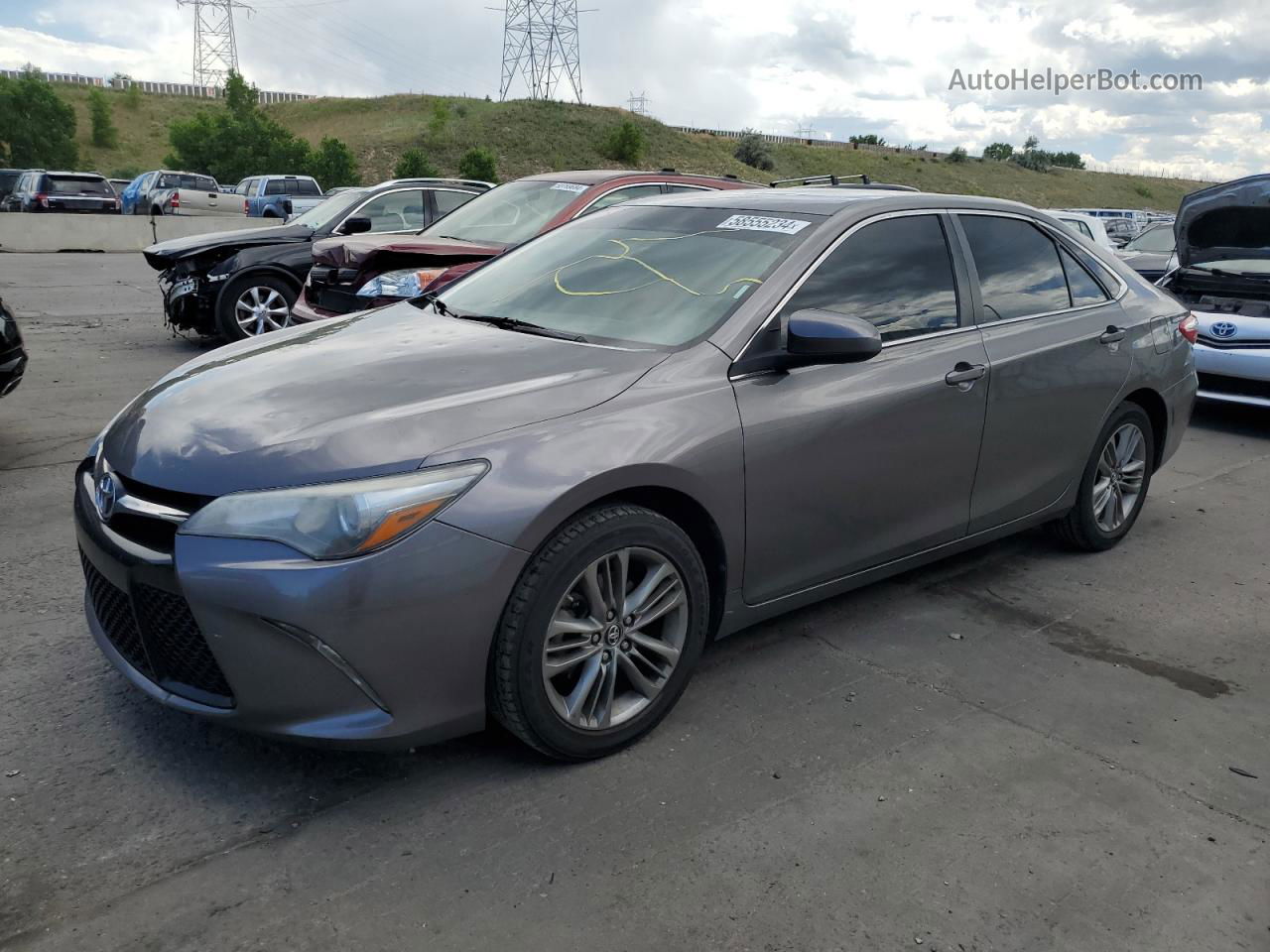 2017 Toyota Camry Le Gray vin: 4T1BF1FK8HU742961