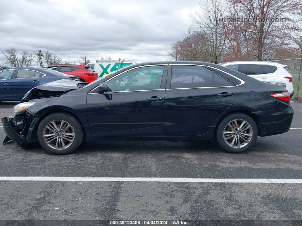 2017 Toyota Camry Se Black vin: 4T1BF1FK8HU746279