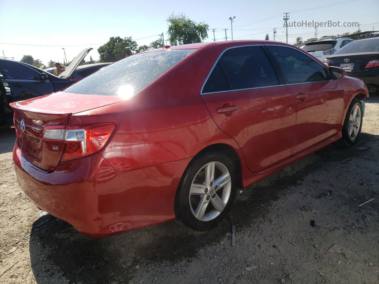 2012 Toyota Camry Base Red vin: 4T1BF1FK9CU527212