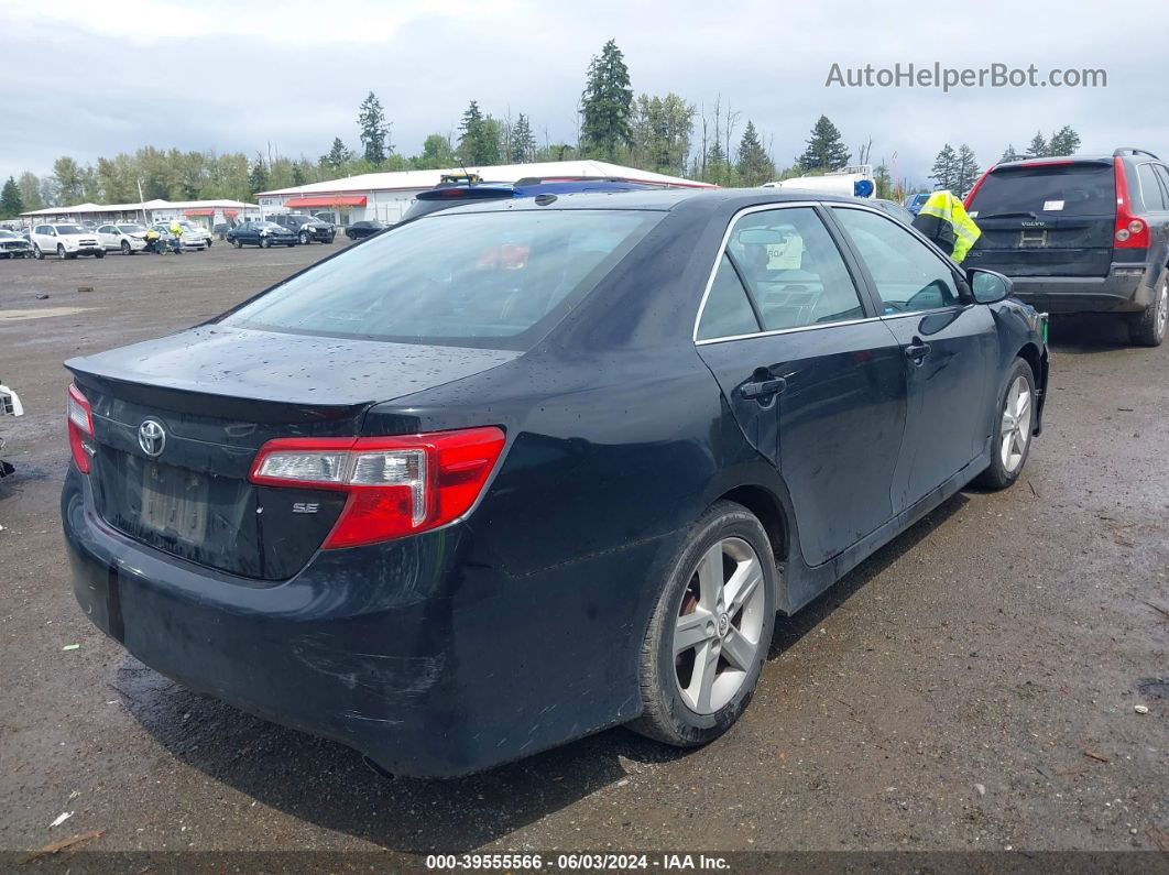 2012 Toyota Camry Se Black vin: 4T1BF1FK9CU536539