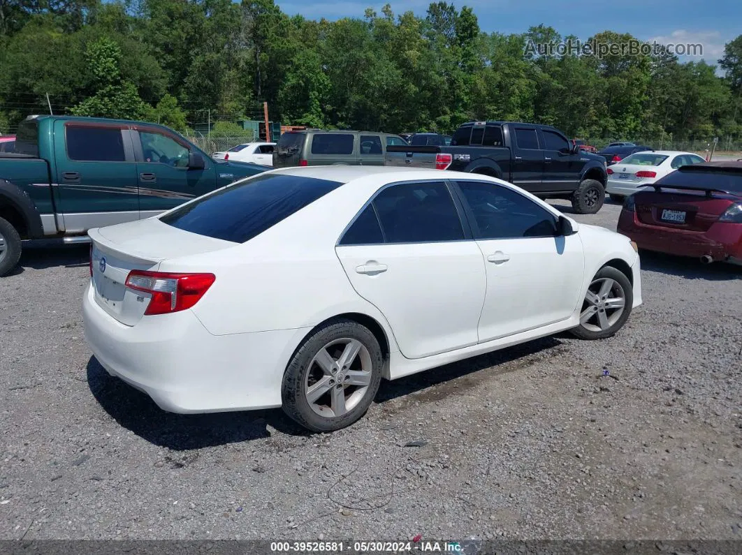 2012 Toyota Camry Se White vin: 4T1BF1FK9CU552756