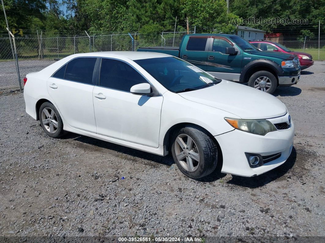 2012 Toyota Camry Se White vin: 4T1BF1FK9CU552756