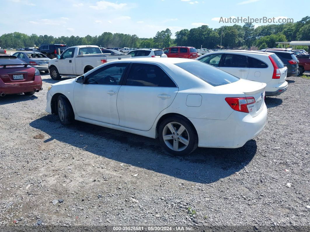 2012 Toyota Camry Se White vin: 4T1BF1FK9CU552756