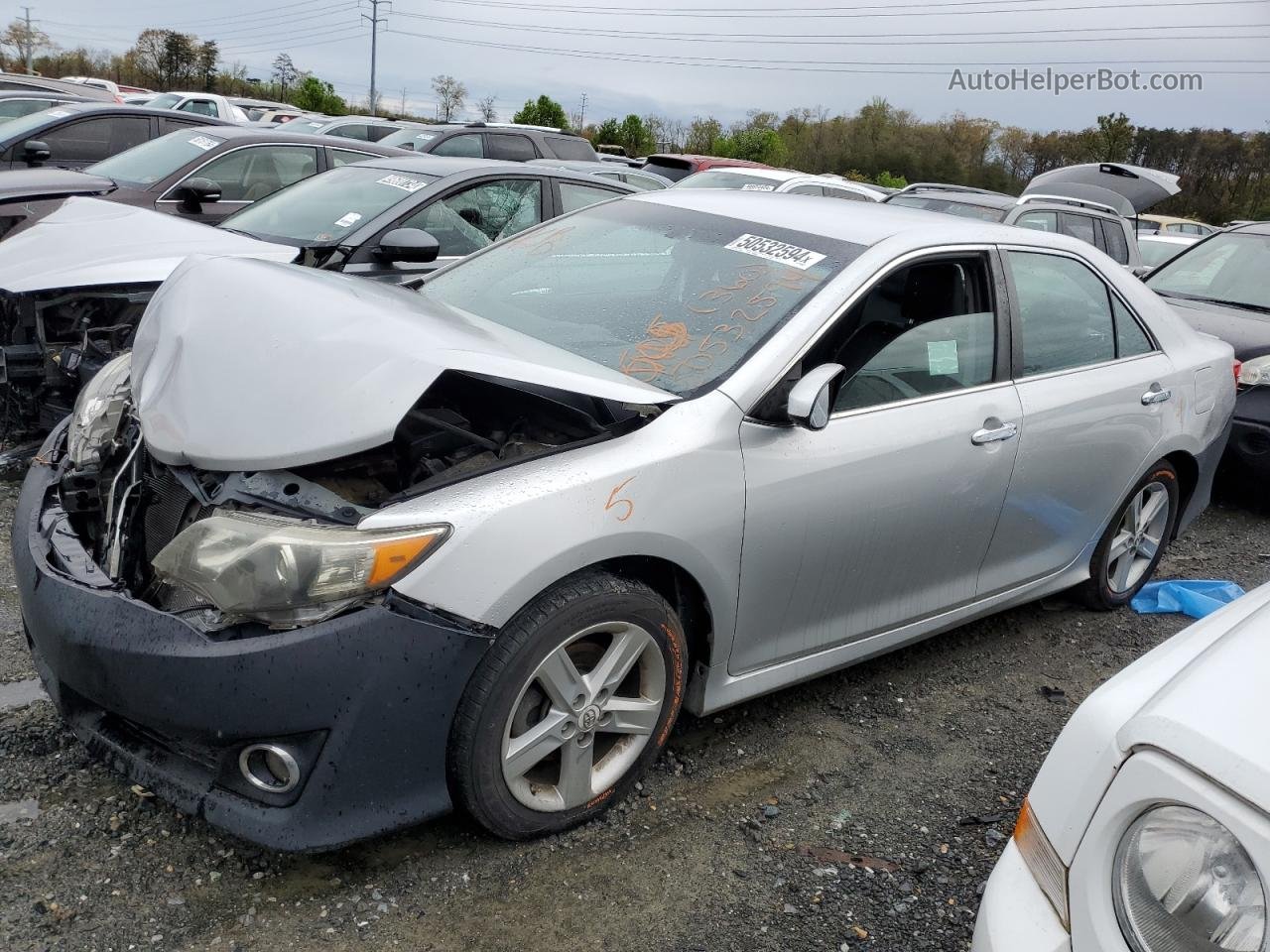2012 Toyota Camry Base Silver vin: 4T1BF1FK9CU594697