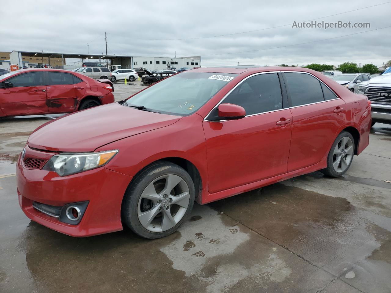 2012 Toyota Camry Base Red vin: 4T1BF1FK9CU617878