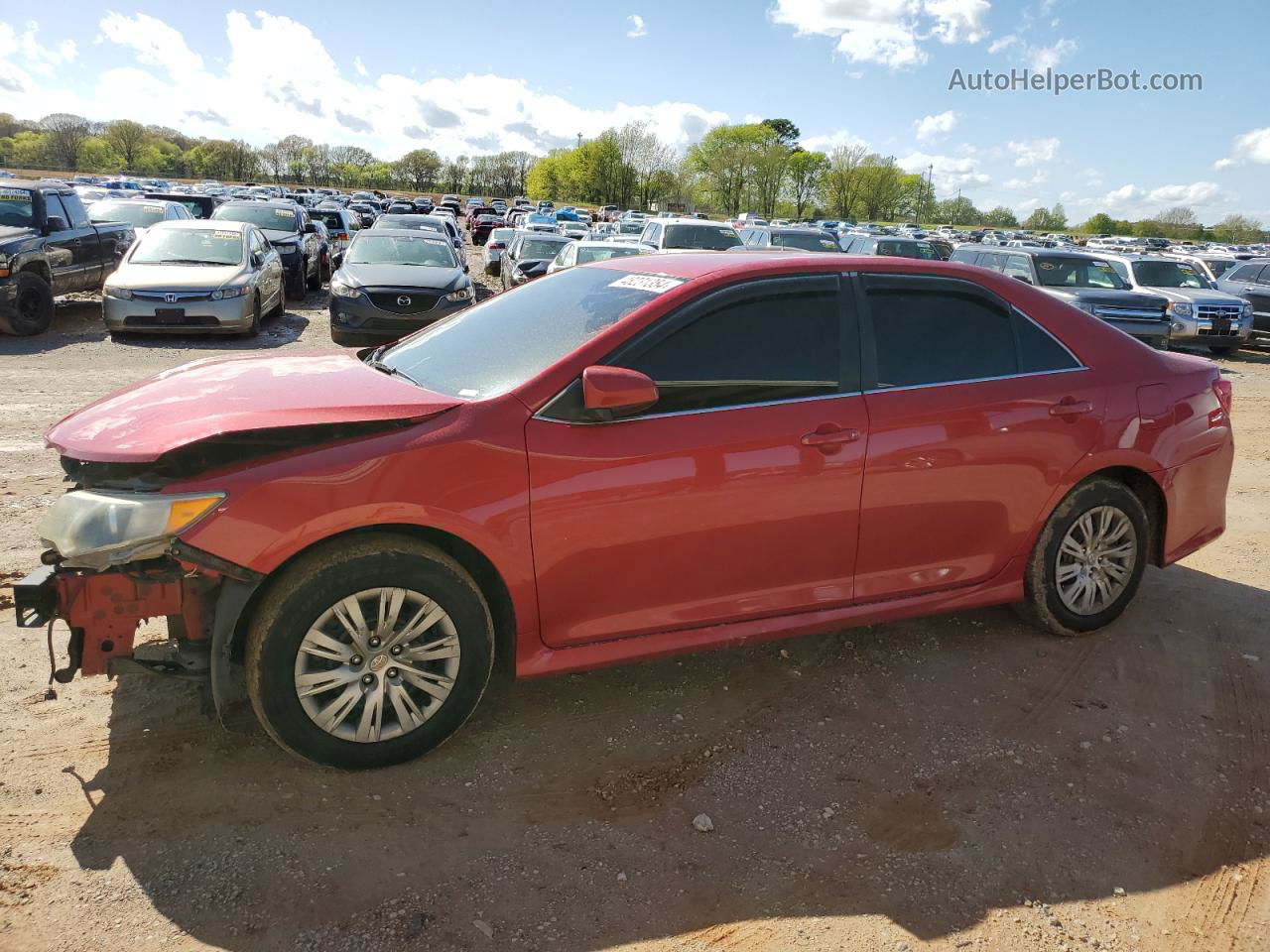 2012 Toyota Camry Base Red vin: 4T1BF1FK9CU624894