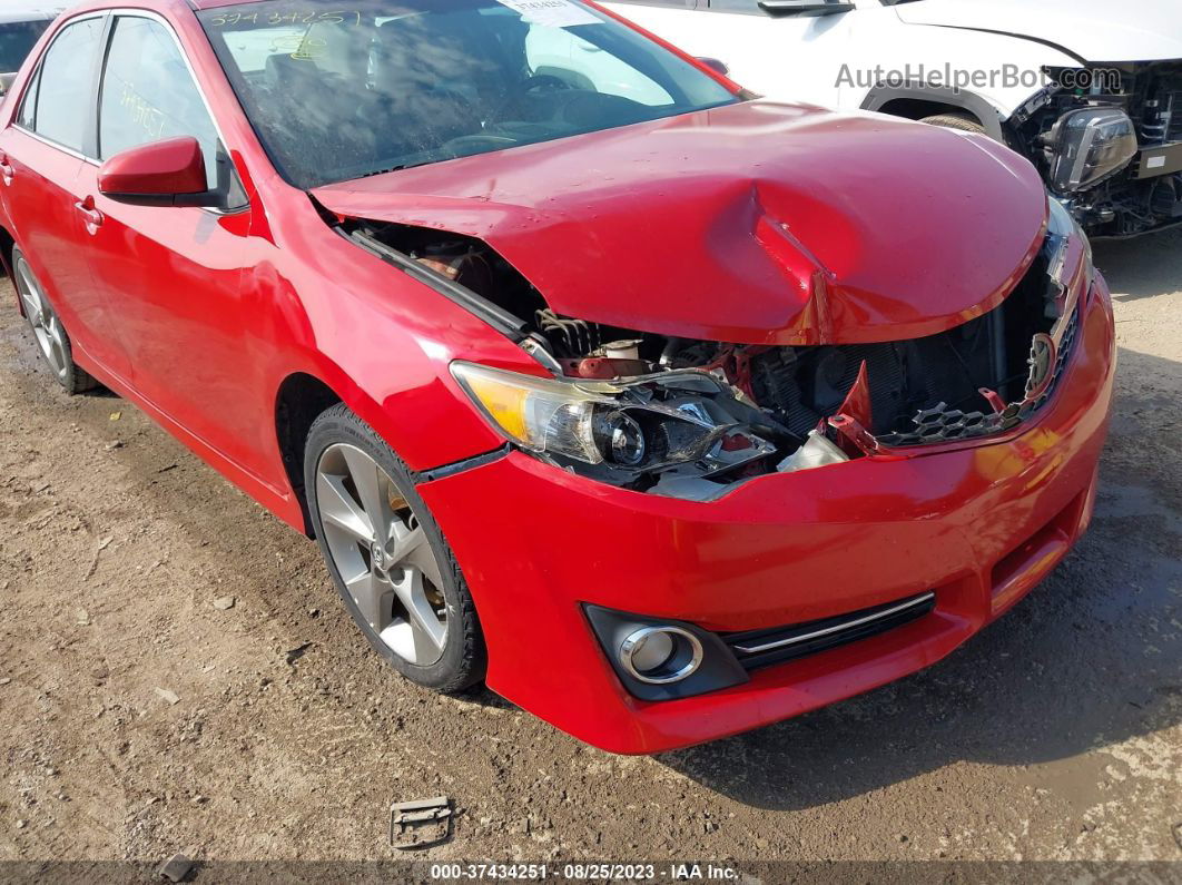 2012 Toyota Camry Se Limited Edition Red vin: 4T1BF1FK9CU627245