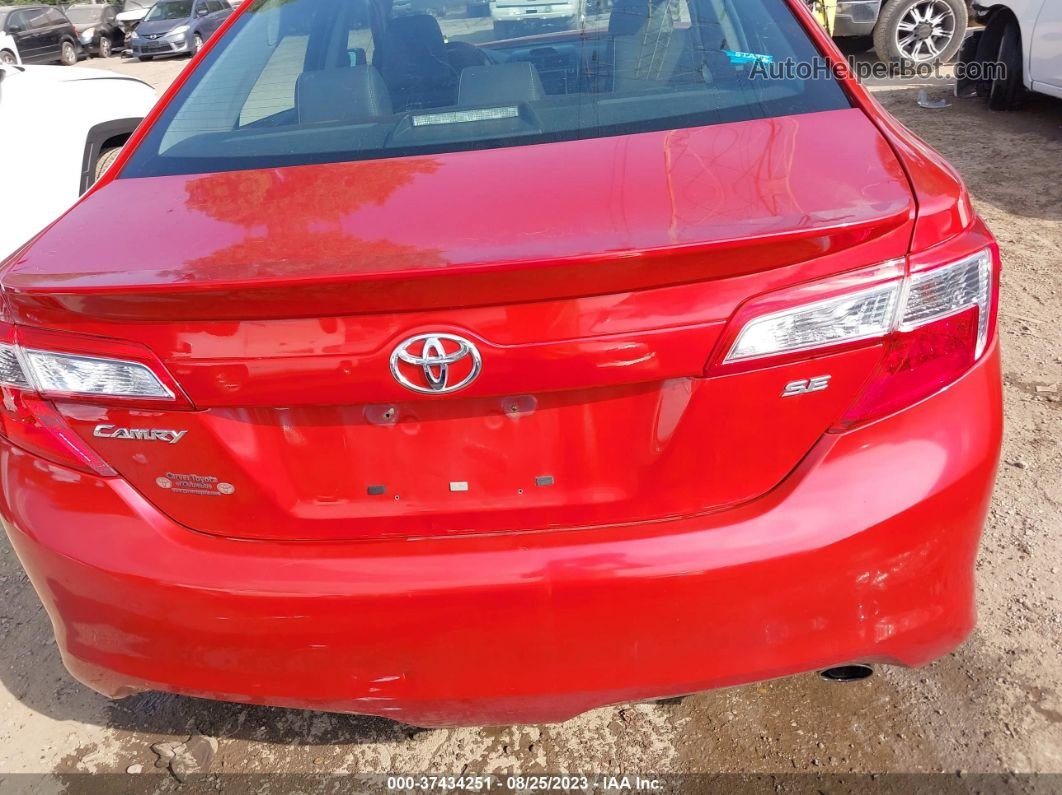 2012 Toyota Camry Se Limited Edition Red vin: 4T1BF1FK9CU627245
