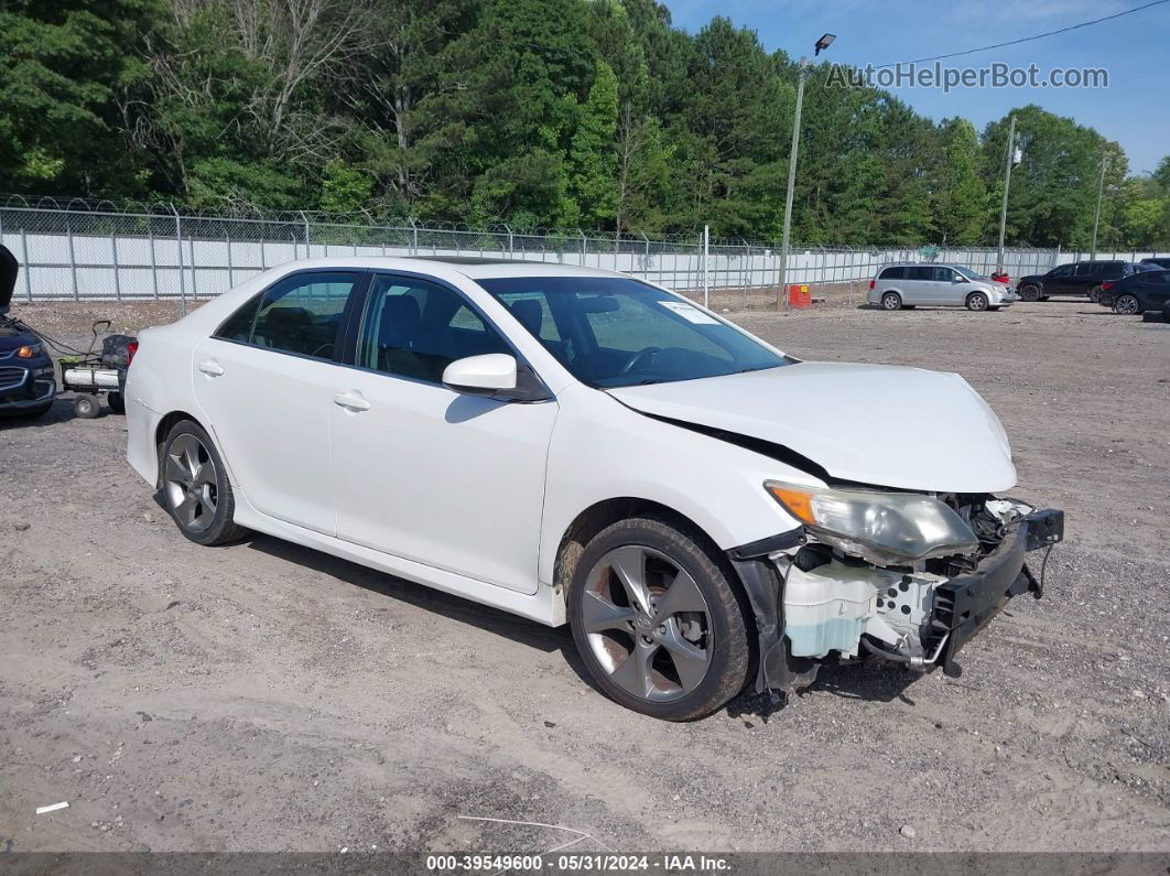 2012 Toyota Camry Se Limited Edition White vin: 4T1BF1FK9CU631750