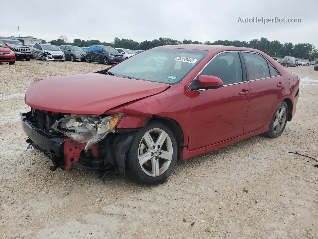 2012 Toyota Camry Base Red vin: 4T1BF1FK9CU633000