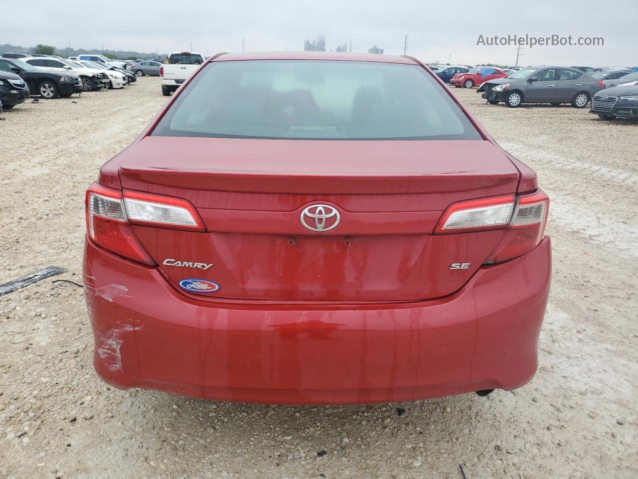 2012 Toyota Camry Base Red vin: 4T1BF1FK9CU633000