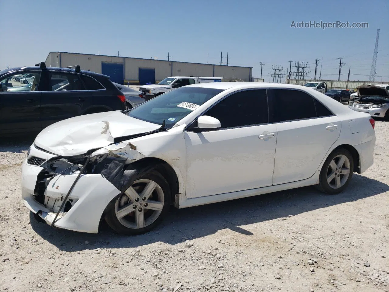 2013 Toyota Camry L White vin: 4T1BF1FK9DU239871