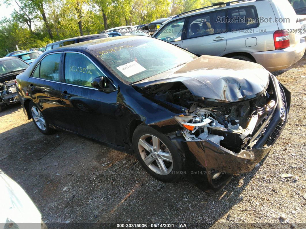 2013 Toyota Camry Se Black vin: 4T1BF1FK9DU695417