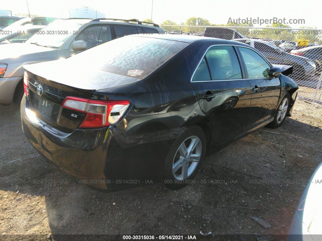 2013 Toyota Camry Se Black vin: 4T1BF1FK9DU695417