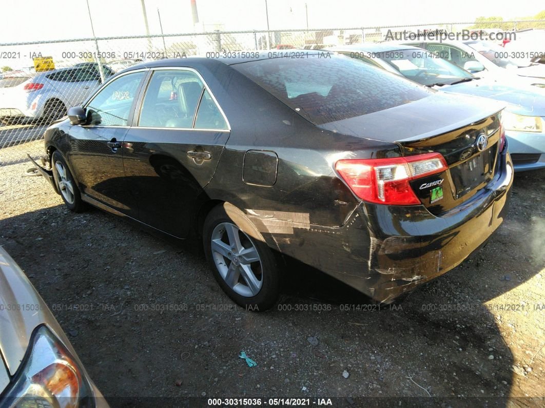 2013 Toyota Camry Se Black vin: 4T1BF1FK9DU695417