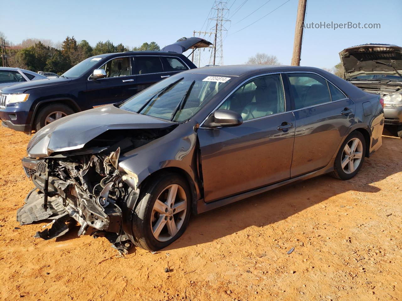 2014 Toyota Camry L Gray vin: 4T1BF1FK9EU361986