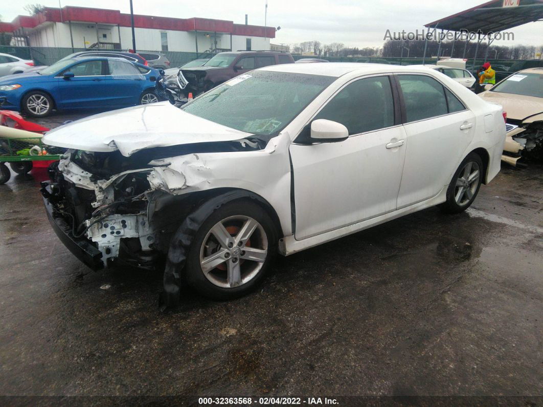 2014 Toyota Camry L/le/xle/se/se Sport White vin: 4T1BF1FK9EU730264