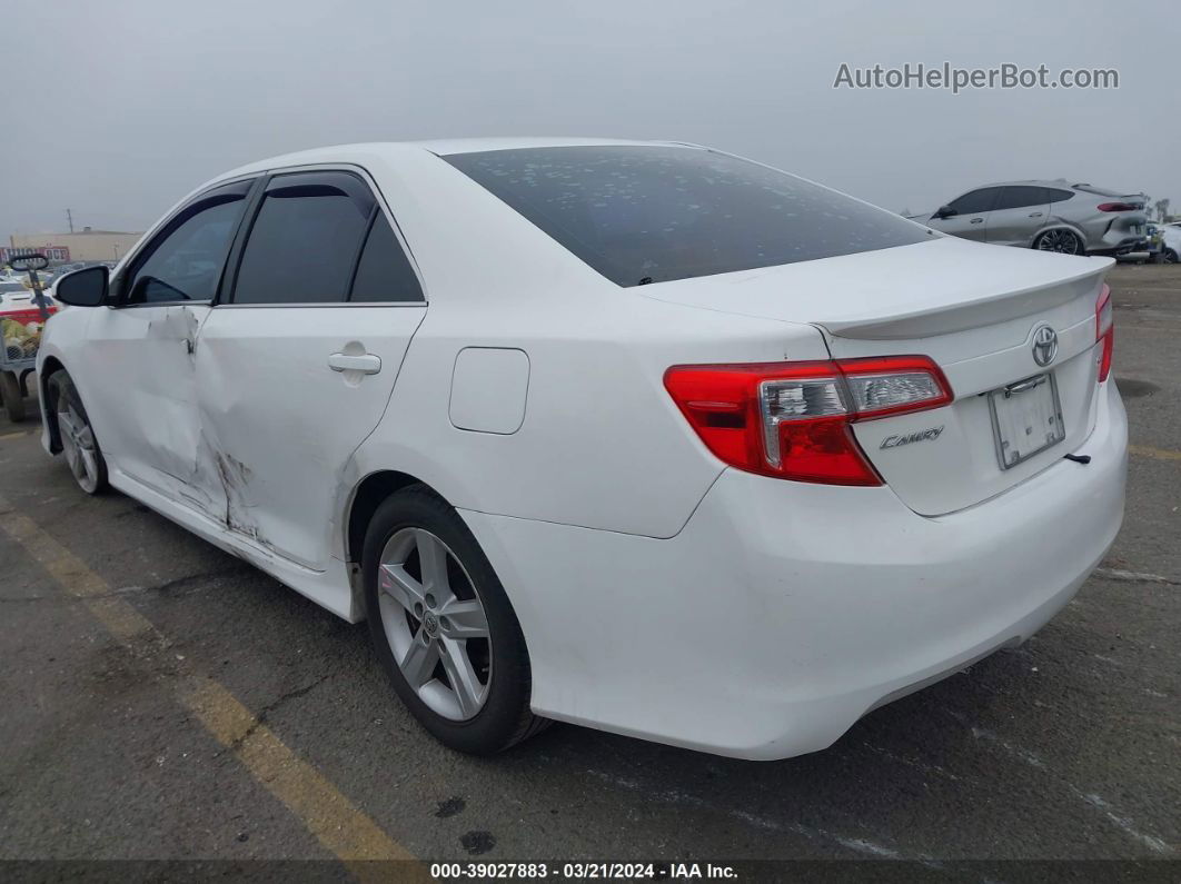 2014 Toyota Camry Se White vin: 4T1BF1FK9EU813449