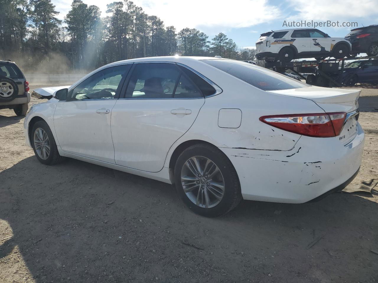 2016 Toyota Camry Le Белый vin: 4T1BF1FK9GU121873