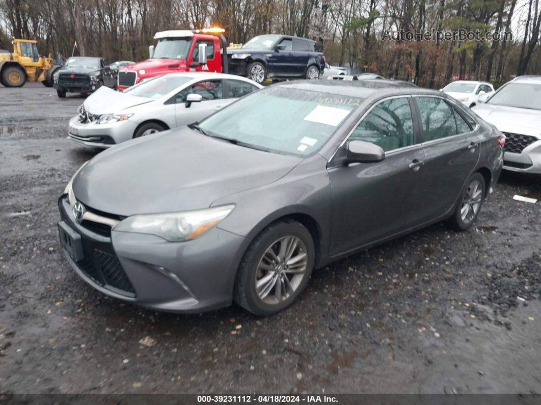 2016 Toyota Camry Se Gray vin: 4T1BF1FK9GU125308