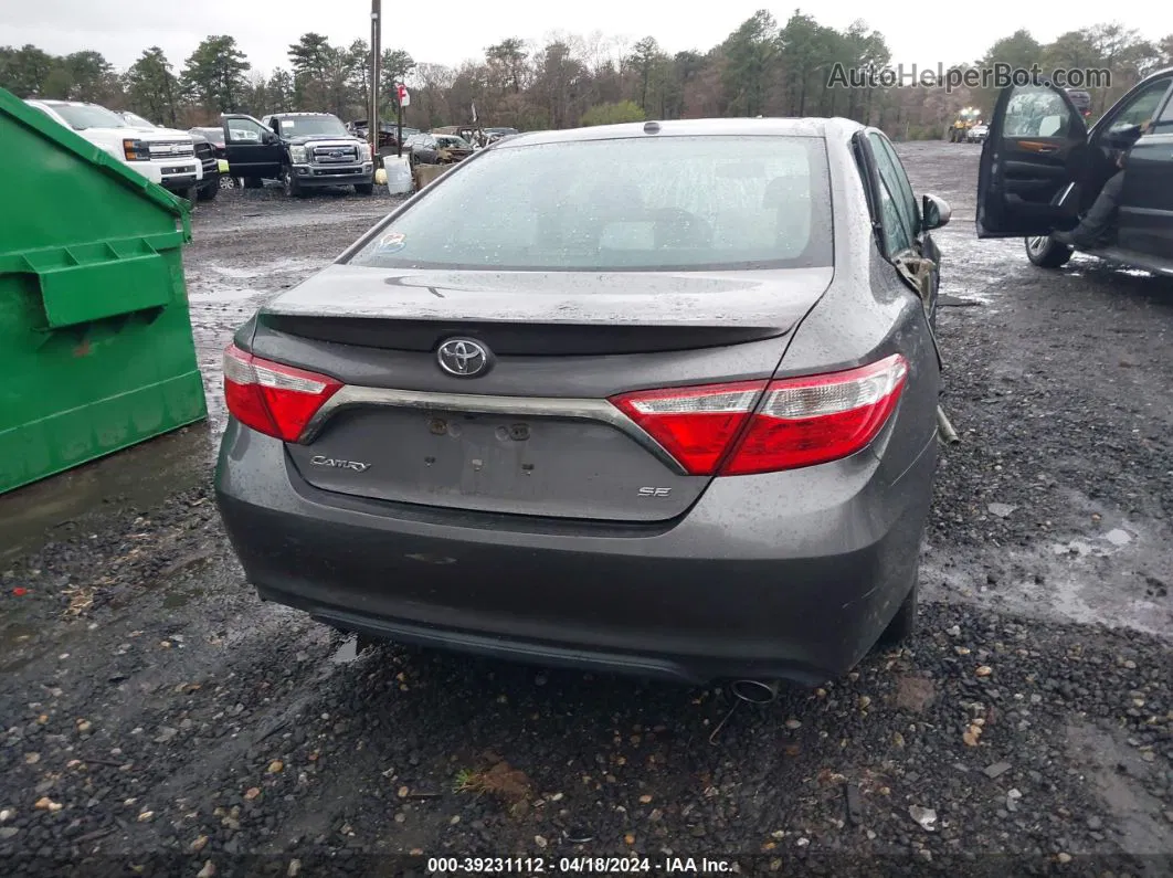 2016 Toyota Camry Se Gray vin: 4T1BF1FK9GU125308