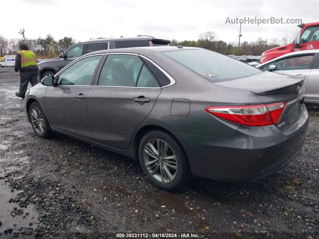 2016 Toyota Camry Se Gray vin: 4T1BF1FK9GU125308