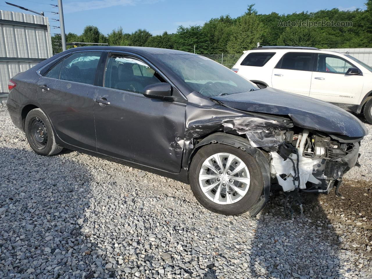 2016 Toyota Camry Le Серый vin: 4T1BF1FK9GU133912