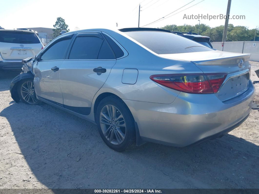 2016 Toyota Camry Se Silver vin: 4T1BF1FK9GU138897