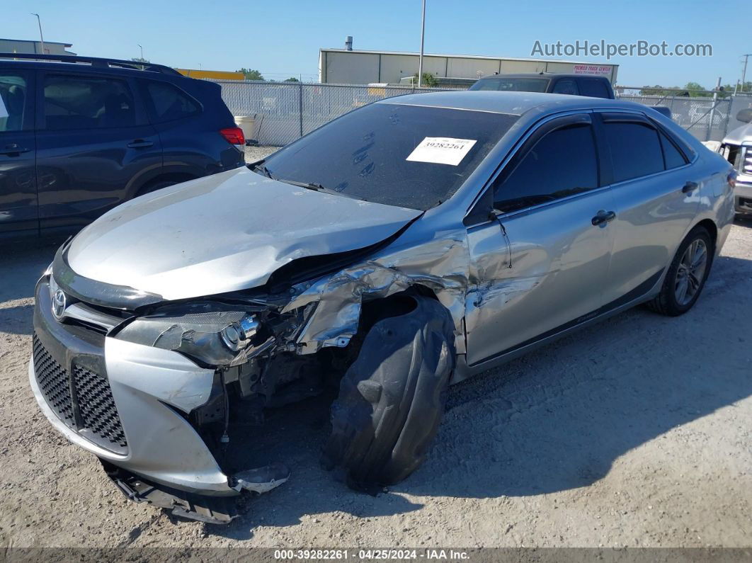 2016 Toyota Camry Se Silver vin: 4T1BF1FK9GU138897