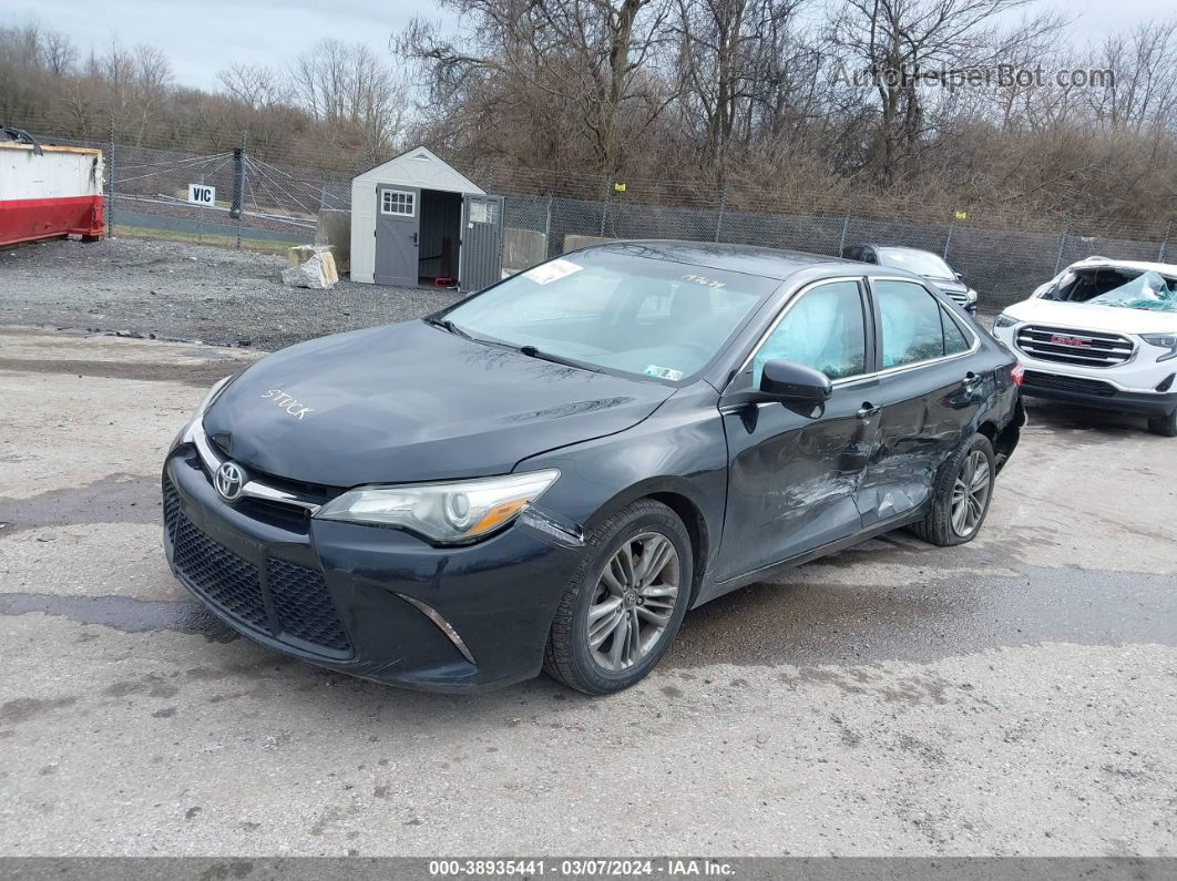 2016 Toyota Camry Se Black vin: 4T1BF1FK9GU197674