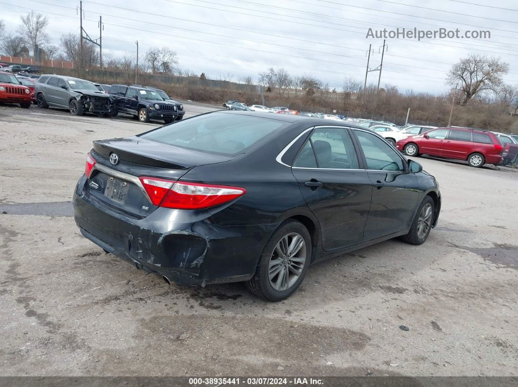 2016 Toyota Camry Se Black vin: 4T1BF1FK9GU197674